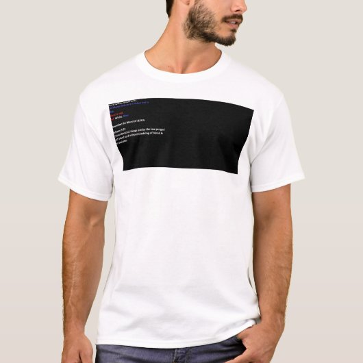 Rood. Wit. Blauw. Het Bloed. T-shirt (Voorkant)