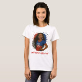 Rood, Wit & Blauw Juneteenth Sfeer Alleen T-shirt (Voorkant volledig)