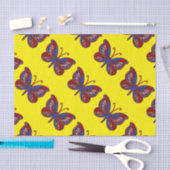 Rood wit blauw karton, geel papier voor weefselrep (Craft)