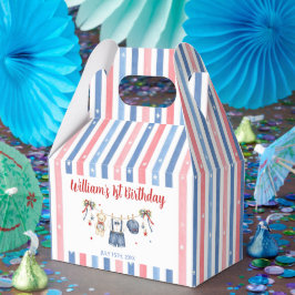 Rood Wit & Blauw Kleren Jongens Verjaardag Favorie Bedankdoosjes