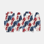 Rood Wit Blauw Koeienhuid Bedankdoosjes (Uitgevouwen)