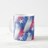 rood wit blauw koffiemok (Voorkant links)