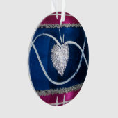  rood wit blauw kwikglas kerst ornament (voorkant)