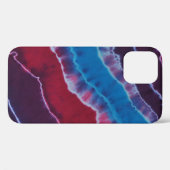 Rood Wit & Blauw Lagen Tie Dye Case-Mate iPhone Case (Achterkant (horizontaal))