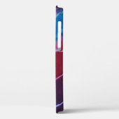 Rood Wit & Blauw Lagen Tie Dye Case-Mate iPhone Case (Achterkant / Links)