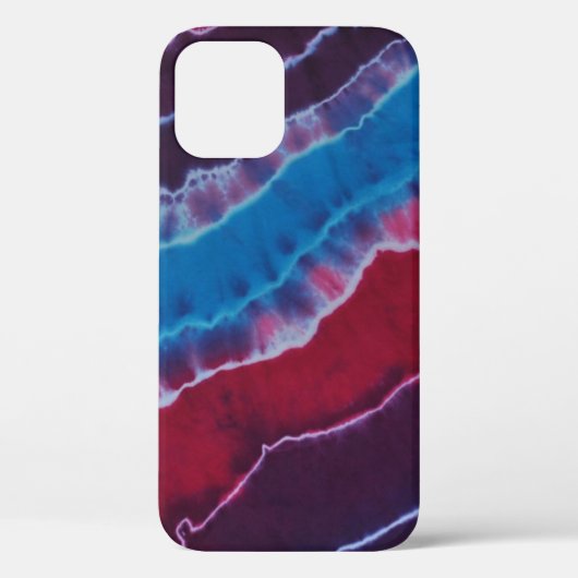 Rood Wit & Blauw Lagen Tie Dye Case-Mate iPhone Case (Achterkant)
