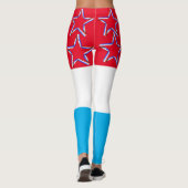 Rood wit Blauw Leggings (Achterkant)