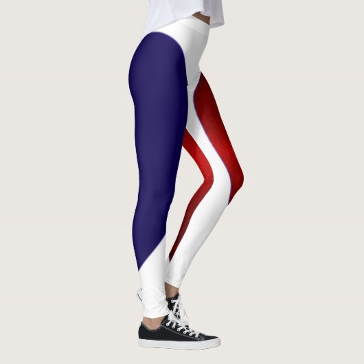ROOD WIT BLAUW LEGGINGS (Rechts)