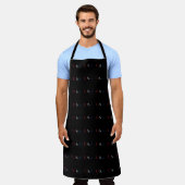 Rood-Wit-Blauw Letterontwerp met 'U.S.A.' Schort (Gedragen)