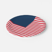 Rood Wit & Blauw Leuk Familie Vrienden Viering Papieren Bordje (Gekanteld)