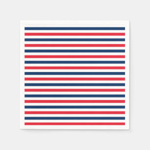 Rood Wit & Blauw Leuk Patriottisch Vrijheidsvierin Servet