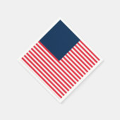 Rood Wit & Blauw Leuk Patriottisch Vrijheidsvierin Servet (Hoek)