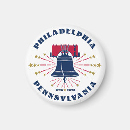 Rood Wit Blauw Liberty Bell Philadelphia Magnet