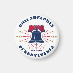 Rood Wit Blauw Liberty Bell Philadelphia Magnet