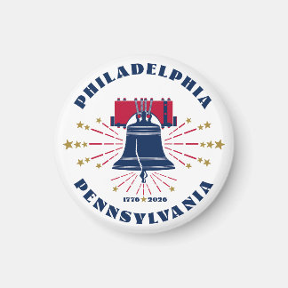 Rood Wit Blauw Liberty Bell Philadelphia Magnet