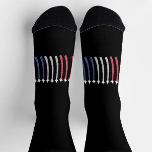 Rood Wit Blauw Luchtmacht Overvlucht Patriottisch Sokken