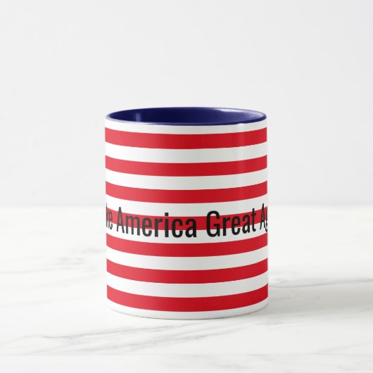 rood wit blauw maakt Amerika geweldig Mok (Midden)