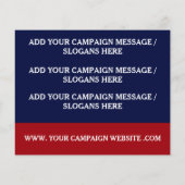 Rood Wit Blauw Moderne Campagne Politiek Flyer (Achterkant)