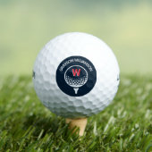 Rood Wit & Blauw Monogram Golfballen (Insitu Shirt)