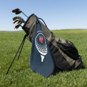 Rood Wit & Blauw Monogram Golfhanddoek (Groen)