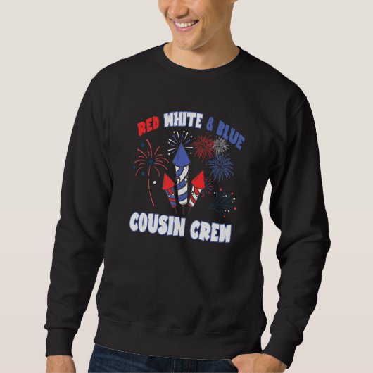 Rood Wit & Blauw Neef Crew Cousin Crew 4th van Trui (Voorkant)