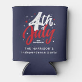 Rood Wit Blauw Onafhankelijkheidsdag 4 juli Blikjeskoeler (Voorkant)