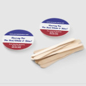 Rood, Wit & Blauw Onafhankelijkheidsdag 4 juli Ste Handwaaier (Niet-gemonteerd)