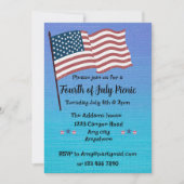 Rood, Wit & Blauw Onafhankelijkheidsdag Feest Kaart (Voorkant)