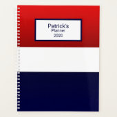 Rood Wit & Blauw Ontwerp Planner (Voorkant)