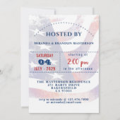 Rood, Wit, Blauw Oom Sam 4 juli Kaart (Achterkant)