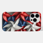 ROOD WIT BLAUW PATRIOTISCH USA STERREN iPhone HOESJE (Achterkant horizontaal)