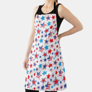 ROOD WIT BLAUW PATRIOTISCHE STERREN SCHORT