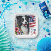 Rood Wit Blauw Patriottisch 4 juli Papier Bord (Feest)