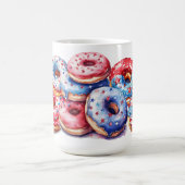 ROOD WIT BLAUW PATRIOTTISCH IJSDONUTS KOFFIEMOK (Center)