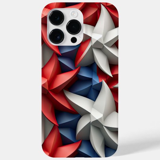 ROOD WIT BLAUW PATRIOTTISCH USA STERREN Case-Mate iPhone CASE (Achterkant)