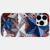 ROOD WIT BLAUW PATRIOTTISCH USA STERREN Case-Mate iPhone CASE (Achterkant (horizontaal))