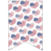 Rood wit blauw patriottische Amerikaanse vlag 4 ju Vlaggetjes (Tweede vlag)