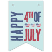 Rood wit blauw patriottische Amerikaanse vlag 4 ju Vlaggetjes (Eerste vlag)