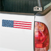 Rood Wit Blauw Patriottische Amerikaanse Vlag Fees Bumpersticker (Op Truck)