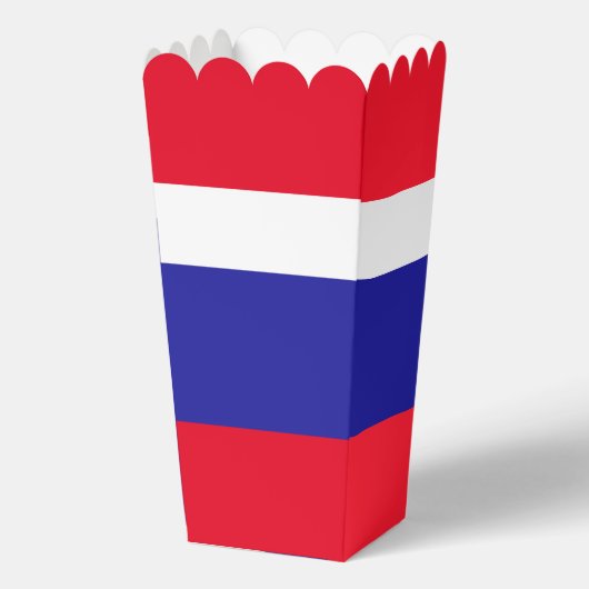 Rood Wit Blauw Patriottische Popcorn Bedankdoosjes (Achterkant)