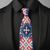 Rood wit blauw patriottische stijl stropdas