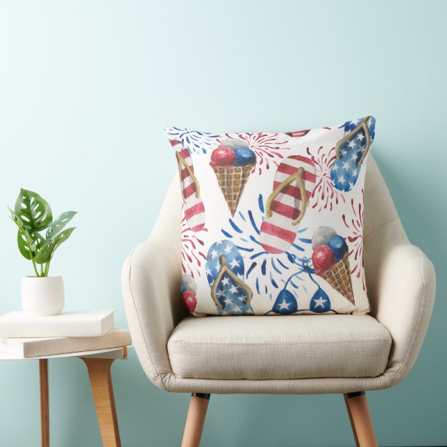 ROOD WIT BLAUW PATRIOTTISCHE TEENSLIPPERS IJSJE KUSSEN (Stoel)