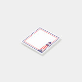 Rood Wit Blauw Patriottische Vuurtoren Post-It Not Post-it® Notes (Schuin)