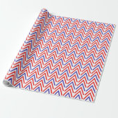 rood wit blauw patroon cadeaupapier (Uitgerold)