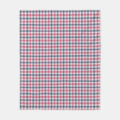 Rood Wit Blauw plaid Fleece Deken (Voorkant)