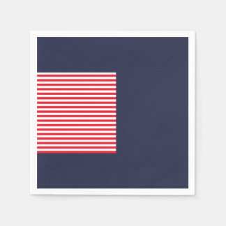 Rood Wit & Blauw Plezierige Patriottische Viering Servet