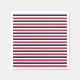 Rood Wit & Blauw Plezierige Patriottische Vrijheid Servet