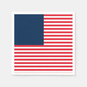 Rood Wit & Blauw Plezierige Patriottische Vrijheid Servet