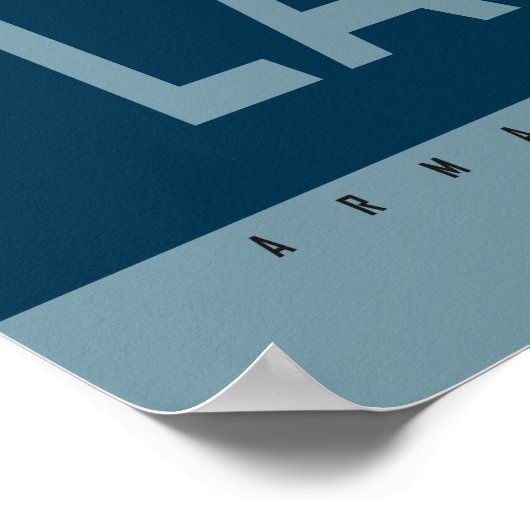 Rood Wit Blauw Pop Art Kip Poster Plant-biased (Hoek)