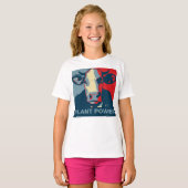 Rood Wit Blauw Pop Art Koe Tshirt (Voorkant volledig)